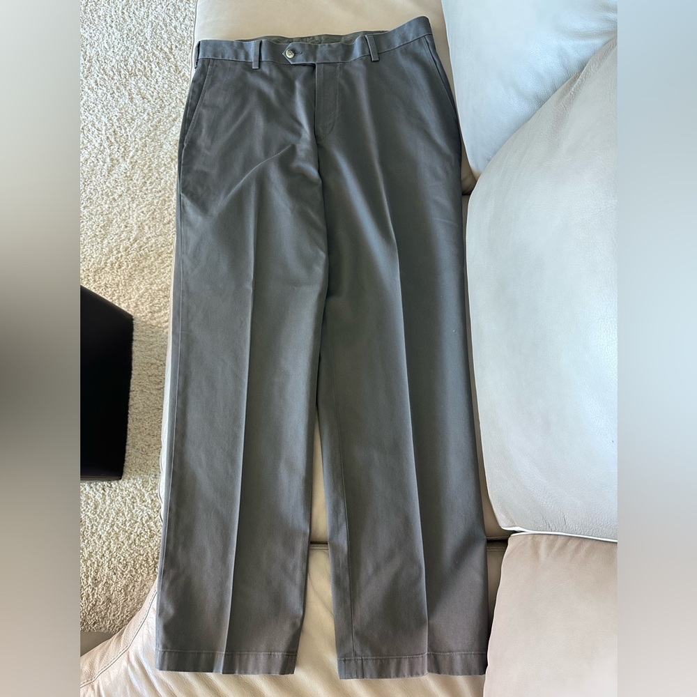 Jos. A. Bank Gray Chinos Classic Fit